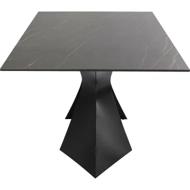 Kare Stół do jadalni GLORIA ceramiczny czarny 200 x 75 x 100cm / 85817