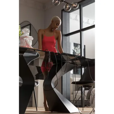 Kare Stół do jadalni GLORIA czarny 200 x 75 x 100cm / 85731