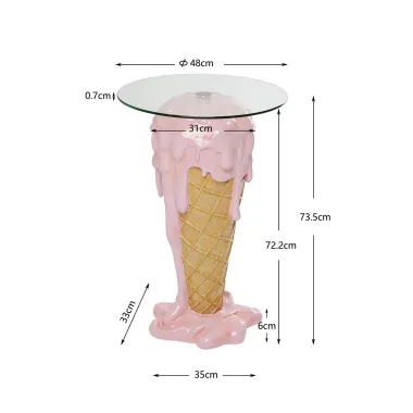 Kare Stolik boczny ICE CREAM Ø 48cm / 86832