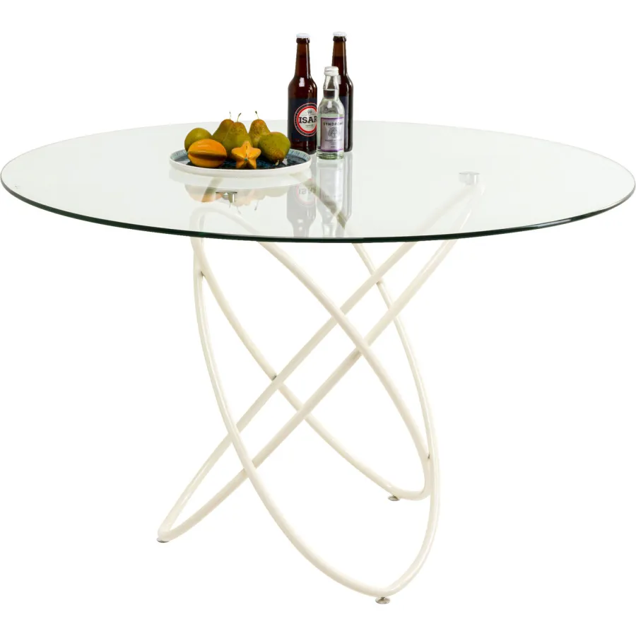 Kare Stół do jadalni MOLEKULAR greige Ø 120cm / 70727