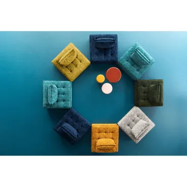 Kare Sofa ELEMENT PORTOFINO błękitna 106 x 75 x 106cm / 70519