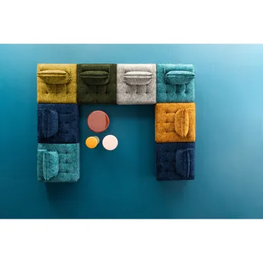 Kare Sofa ELEMENT PORTOFINO błękitna 106 x 75 x 106cm / 70519