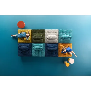 Kare Sofa ELEMENT PORTOFINO błękitna 106 x 75 x 106cm / 70519