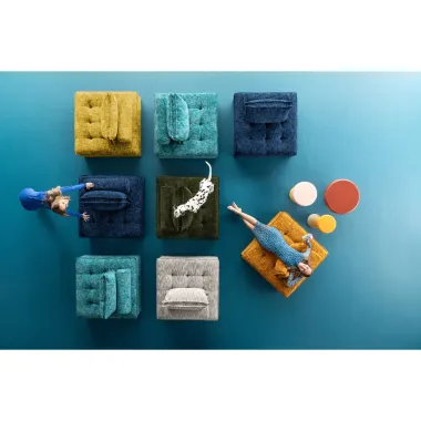 Kare Sofa ELEMENT PORTOFINO ciemnozielona 106 x 75 x 106cm / 70515