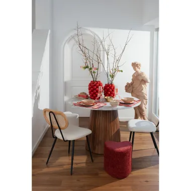 Kare Pufa LOVELY czerwony 34 x 36 x 35cm / 87999