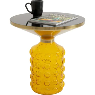 Kare Stolik boczny LOLA SMOKE zółty 50 x 52 x 50cm / 70643