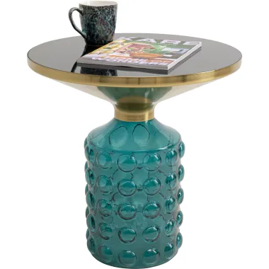 Kare Stolik boczny LOLA SMOKE niebieski 50 x 52 x 50cm / 70648