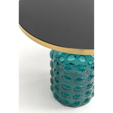 Kare Stolik boczny LOLA SMOKE niebieski 50 x 52 x 50cm / 70648