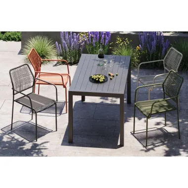 Kare Stół MALMO zielony 140 x 75 x 80cm / 70625