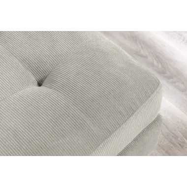 Invicta Sofa narożna STOCKHOLM 3 osobowa szarozielony  sztruks 220cm / 47837