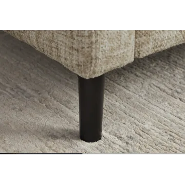 Invicta Sofa narożna STOCKHOLM 3 osobowa tkanina beżowa 220cm / 47838