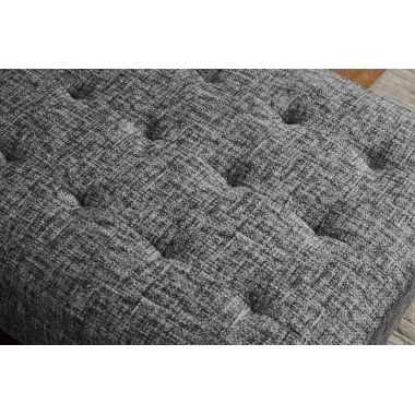 Invicta Sofa narożna STOCKHOLM 3 osobowa szara tkanina 220cm / 47839