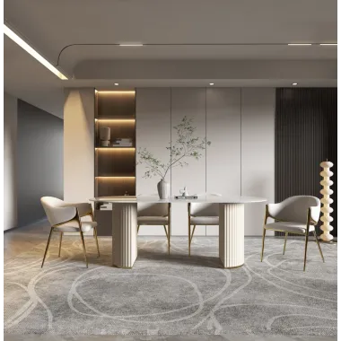 Modig M5-1 Krzesło perłowa biel boucle 60 x 76 x 63cm