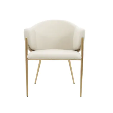 Modig M5-10 Krzesło biały ecru aksamit 60 x 76 x 63cm