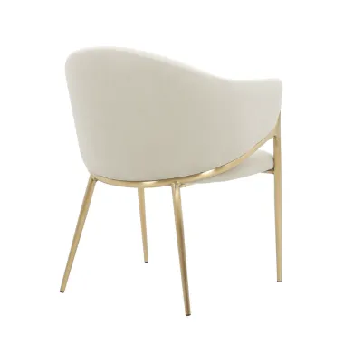 Modig M5-10 Krzesło biały ecru aksamit 60 x 76 x 63cm