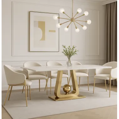 Modig M5-10 Krzesło biały ecru aksamit 60 x 76 x 63cm