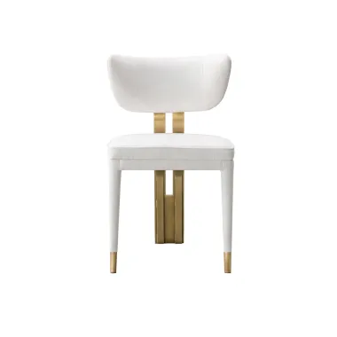 Modig M3-1 Krzesło biała tkanina szenilowa 51 x 83 x 54cm