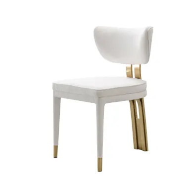 Modig M3-1 Krzesło biała tkanina szenilowa 51 x 83 x 54cm