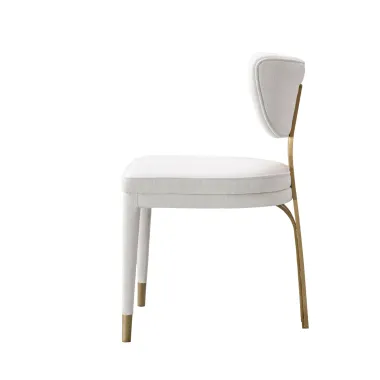 Modig M3-1 Krzesło biała tkanina szenilowa 51 x 83 x 54cm