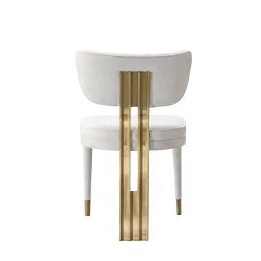 Modig M3-1 Krzesło biała tkanina szenilowa 51 x 83 x 54cm