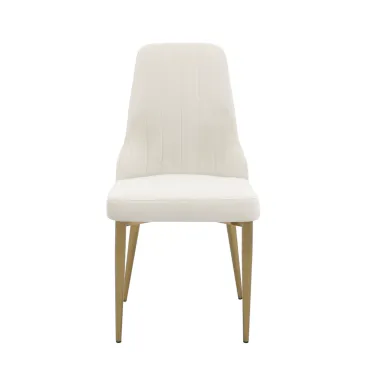 Modig M4-10 Krzesło biały ecru aksamit 60 x 76 x 63cm