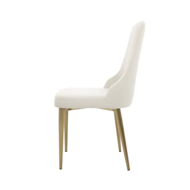 Modig M4-10 Krzesło biały ecru aksamit 60 x 76 x 63cm