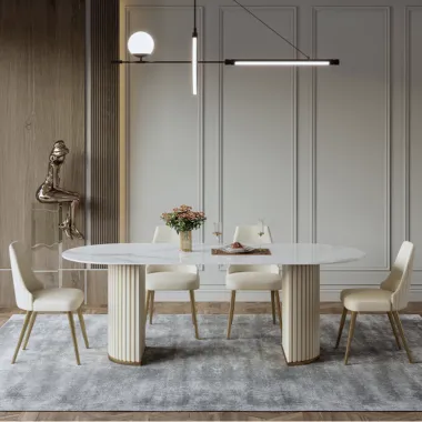 Modig M4-10 Krzesło biały ecru aksamit 60 x 76 x 63cm