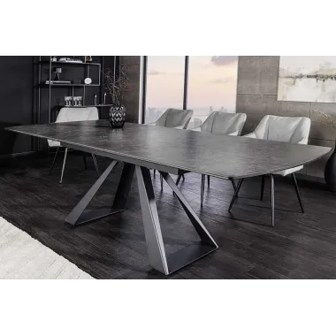 Invicta Stół rozkładany CONCORD ceramiczny grafit 180-230cm / 46499
