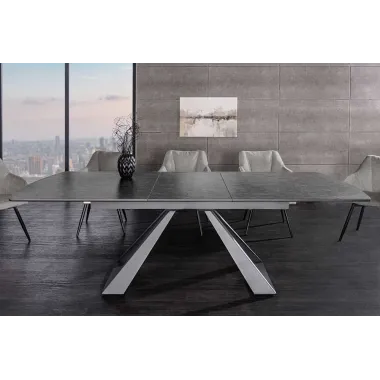 Invicta Stół rozkładany CONCORD ceramiczny grafit 180-230cm / 46499