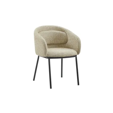 Invicta Krzesło tapicerowane FLORENZ tkanina teksturowana beżowe 56 x 78 x 55cm / 47792