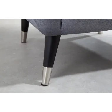 Invicta Fotel uszak DON antracyt  tkanina 88cm / 45964