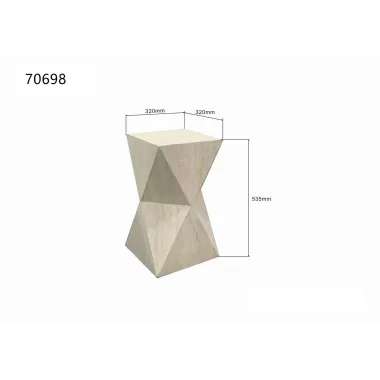 Kare Stolik boczny LUXURY TRIANGLE 32 x 53 x 32cm / 70698