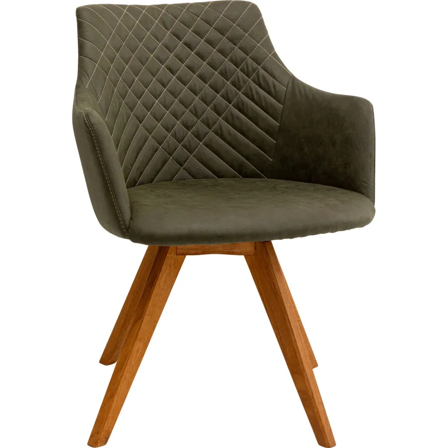 Kare Krzesło obrotowe COCO WOOD zielone 51 x 81 x 60cm / 70741