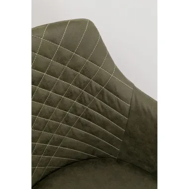 Kare Krzesło obrotowe COCO WOOD zielone 51 x 81 x 60cm / 70741