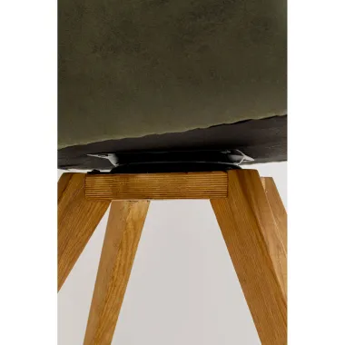 Kare Krzesło obrotowe COCO WOOD zielone 51 x 81 x 60cm / 70741