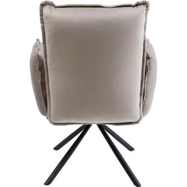 Kare Krzesło obrotowe CHELSEA szare 65 x 90 x 60cm / 85769