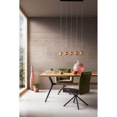 Kare Krzesło obrotowe CHELSEA zielony 65 x 90 x 60cm / 83544