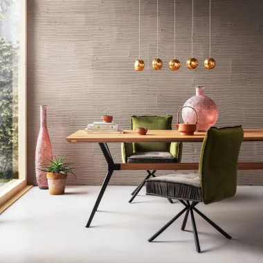 Kare Krzesło obrotowe CHELSEA zielony 65 x 90 x 60cm / 83544