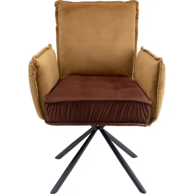 Kare Krzesło obrotowe CHELSEA zielony 65 x 90 x 60cm / 85770