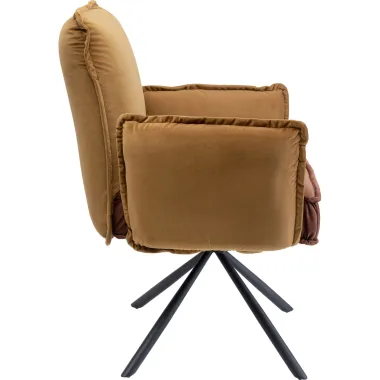 Kare Krzesło obrotowe CHELSEA zielony 65 x 90 x 60cm / 85770