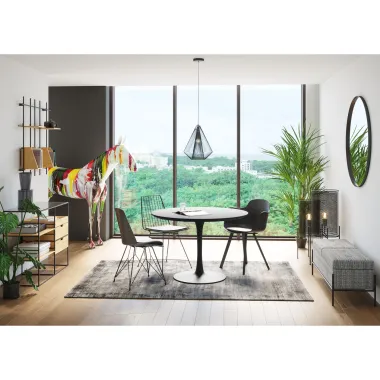 Kare Krzesło WIRE czarne 48 x 83 x 54cm / 82744