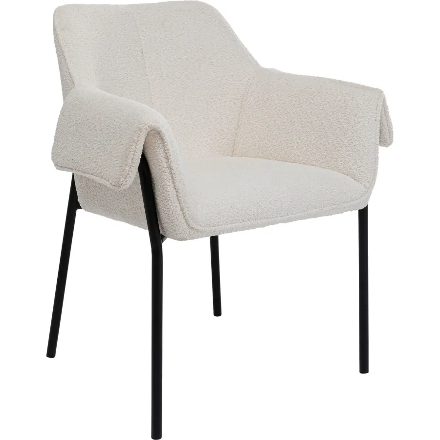 Kare Krzesło BESS kremowe 70 x 85 x 62cm / 86389