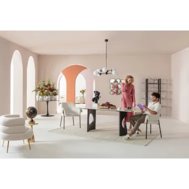 Kare Krzesło BESS kremowe 70 x 85 x 62cm / 86389