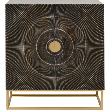 Kare Komoda MADEIRA GOLDEN SUNSET brązowe mango 100 x 90 x 45cm / 70982