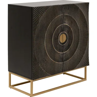 Kare Komoda MADEIRA GOLDEN SUNSET brązowe mango 100 x 90 x 45cm / 70982