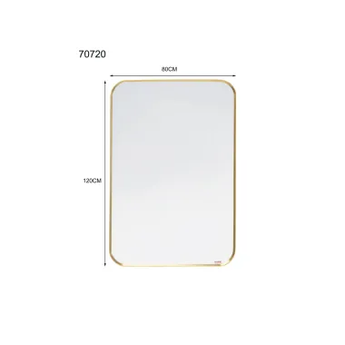 Kare Lustro ścienne SIMPLY BRASS 80 x 120 x 2cm / 70720