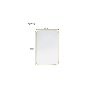 Kare Lustro ścienne SIMPLY BRASS 60 x 90 x 2cm / 70719