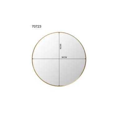Kare Lustro ścienne SIMPLY BRASS 90 x 90 x 2cm / 70723