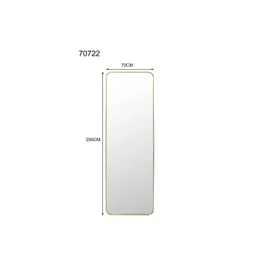 Kare Lustro ścienne SIMPLY BRASS 70 x 200 x 3cm / 70722