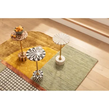 Kare Stolik pomocniczy DOMERO brązowy 25 x 50 x 25cm / 86570